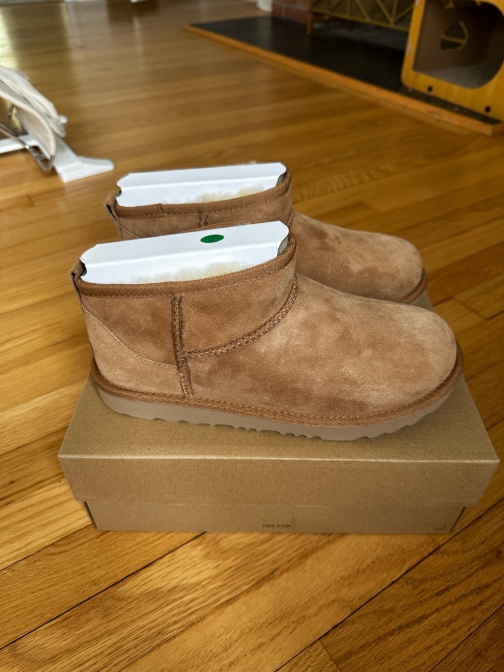 Women’s Size 8 Uggs - Classic Mini in Chestnut